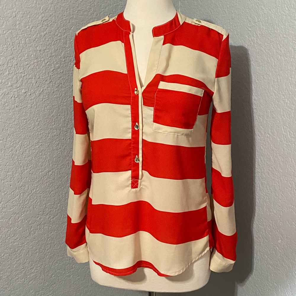 Penelope Project long sleeve striped blouse S